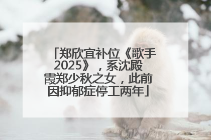 郑欣宜补位《歌手2025》，系沈殿霞郑少秋之女，此前因抑郁症停工两年