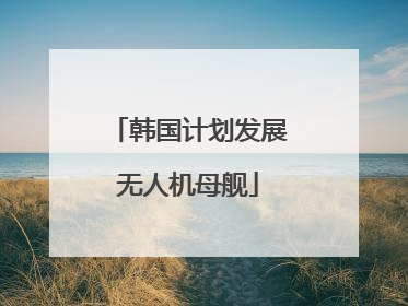 韩国计划发展无人机母舰