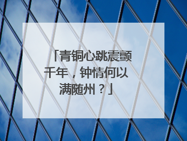 青铜心跳震颤千年，钟情何以满随州？