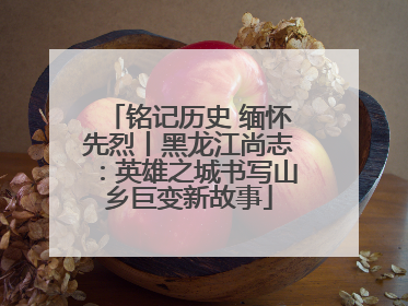 铭记历史 缅怀先烈丨黑龙江尚志：英雄之城书写山乡巨变新故事