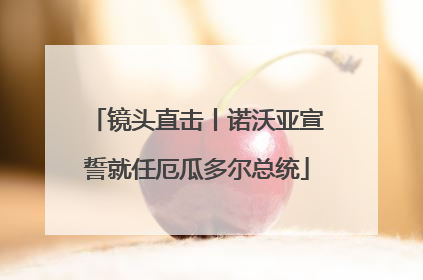 镜头直击丨诺沃亚宣誓就任厄瓜多尔总统