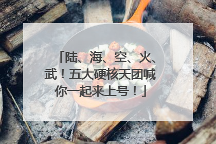 陆、海、空、火、武！五大硬核天团喊你一起来上号！