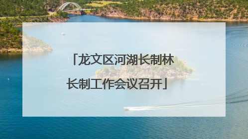 龙文区河湖长制林长制工作会议召开