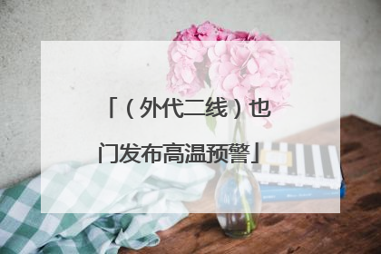 （外代二线）也门发布高温预警