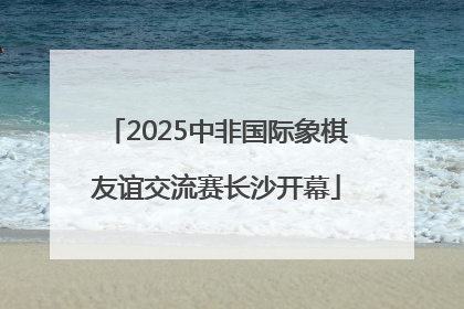 2025中非国际象棋友谊交流赛长沙开幕