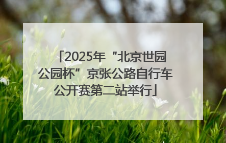 2025年“北京世园公园杯”京张公路自行车公开赛第二站举行