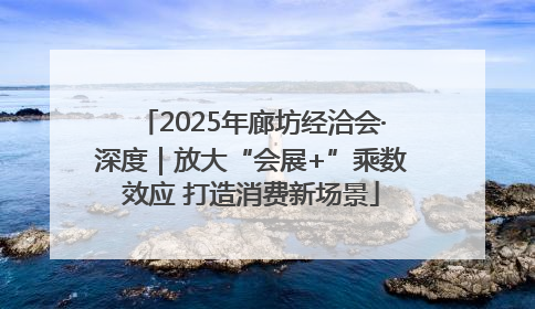 2025年廊坊经洽会·深度｜放大“会展+”乘数效应 打造消费新场景