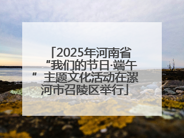 2025年河南省“我们的节日·端午”主题文化活动在漯河市召陵区举行