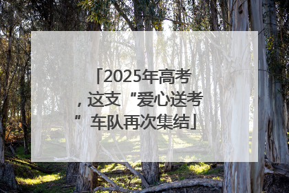 2025年高考，这支“爱心送考”车队再次集结