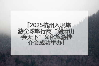 2025杭州入境旅游全球旅行商“潮萧山·会天下”文化旅游推介会成功举办