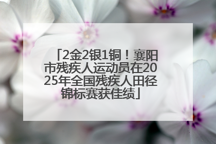 2金2银1铜！襄阳市残疾人运动员在2025年全国残疾人田径锦标赛获佳绩
