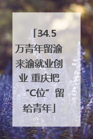 34.5万青年留渝来渝就业创业 重庆把“C位”留给青年