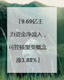 9.69亿主力资金净流入，可控核聚变概念涨1.88%