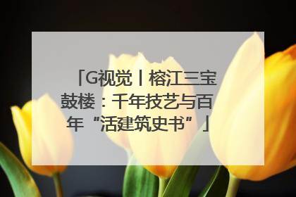 G视觉丨榕江三宝鼓楼：千年技艺与百年“活建筑史书”