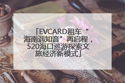EVCARD租车“海南遇知音”再启程，520海口巡游探索文旅经济新模式