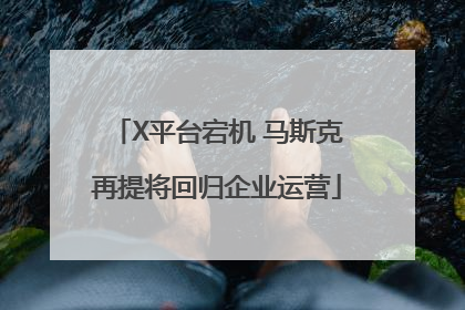 X平台宕机 马斯克再提将回归企业运营