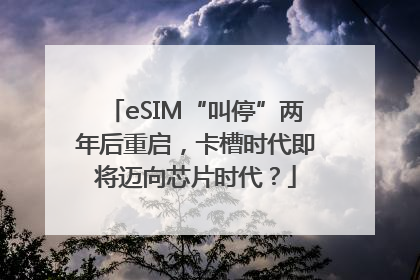 eSIM“叫停”两年后重启，卡槽时代即将迈向芯片时代？