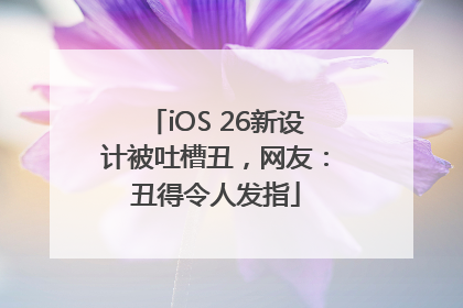 iOS 26新设计被吐槽丑，网友：丑得令人发指